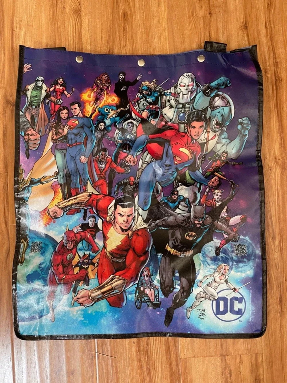 DC Superhero Ensemble Tote - Purple & Blue